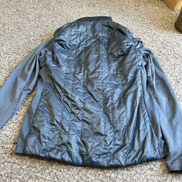 Nike Running Women’s Full Zip Jacket Bluish Gray Size Large Puffer Zip Pockets - Picture 6 of 9